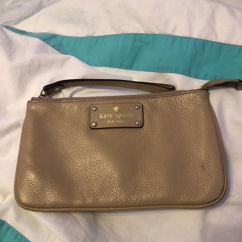 kate spare tan wallet some defects